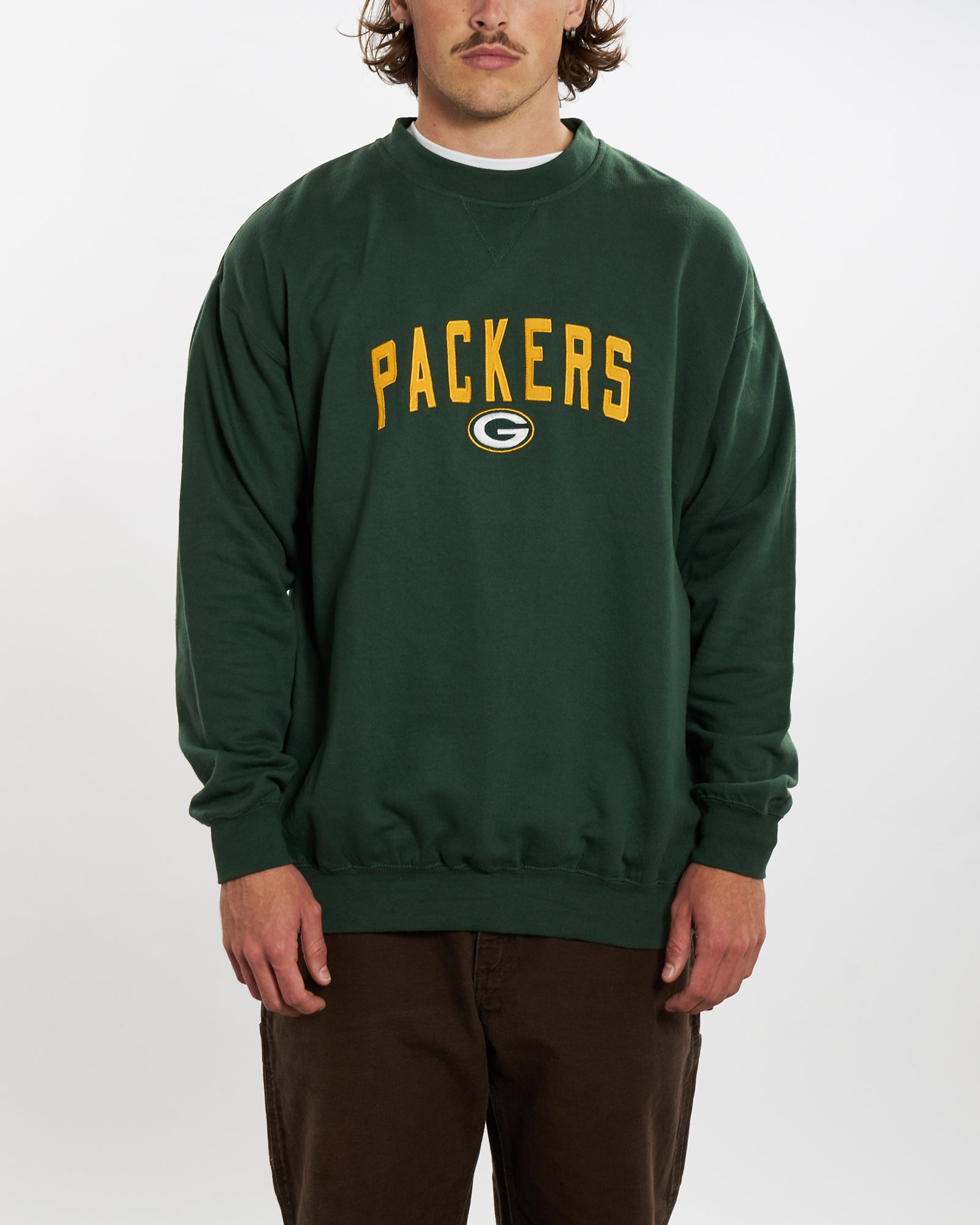 Green Bay Football Vintage Crewneck Sweatshirt Retro Sweater