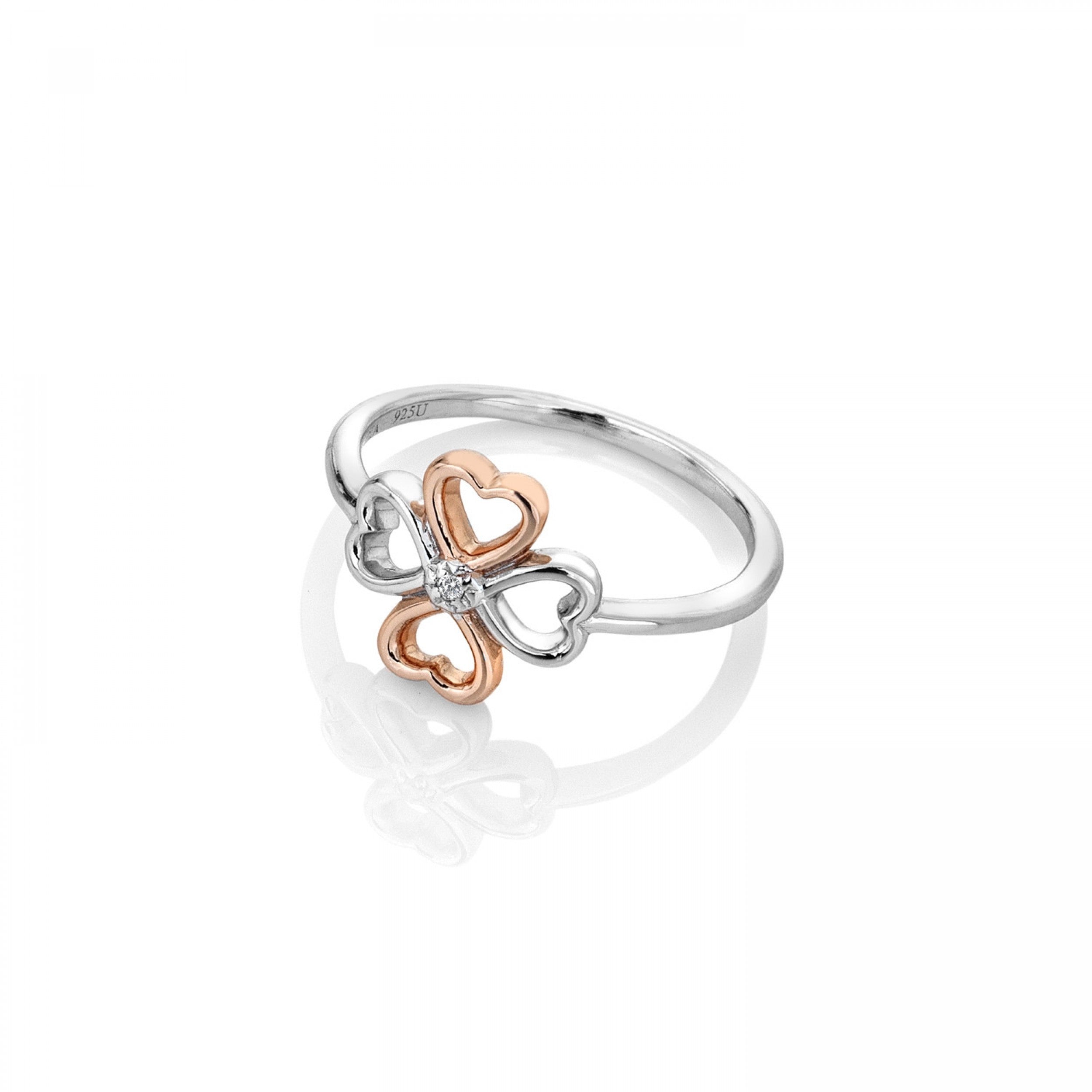 hot diamonds rose gold ring