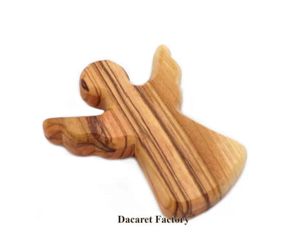 Customized Guardian Angel | Personalized Engraving | Handheld Prayer Angel, Olive Wood |Palm Comfort Figurine| Stress, Worry and Anxiety| Baptismal Gift| New Born Baby, Birthday and Gender Reveal| Adult and Senior Gifts| New Favor