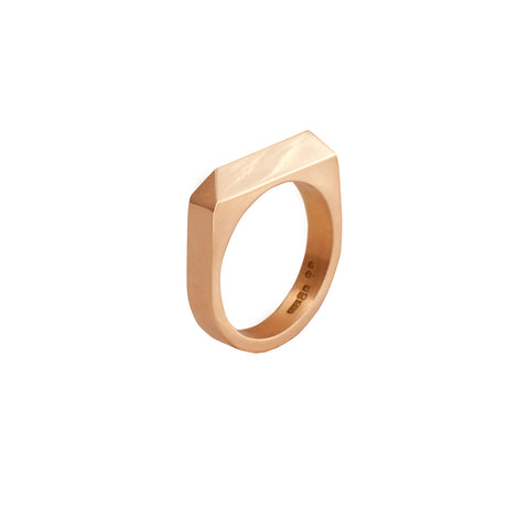 Edge Only Rooftop Ring in 14 carat gold