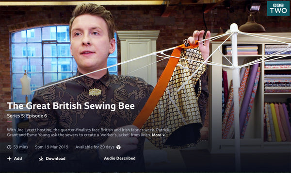 Joe Lycett The Great British Sewing Bee S5 EP06 Edge Only POW necklace