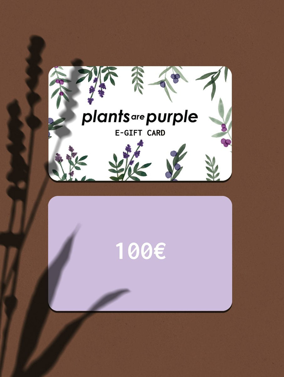 Nutteloos emotioneel Besmettelijke ziekte Purple Gift Card 100€ – Plants are Purple NL