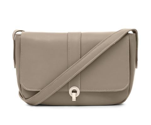 Stanley Taupe Leather Shoulder Bag