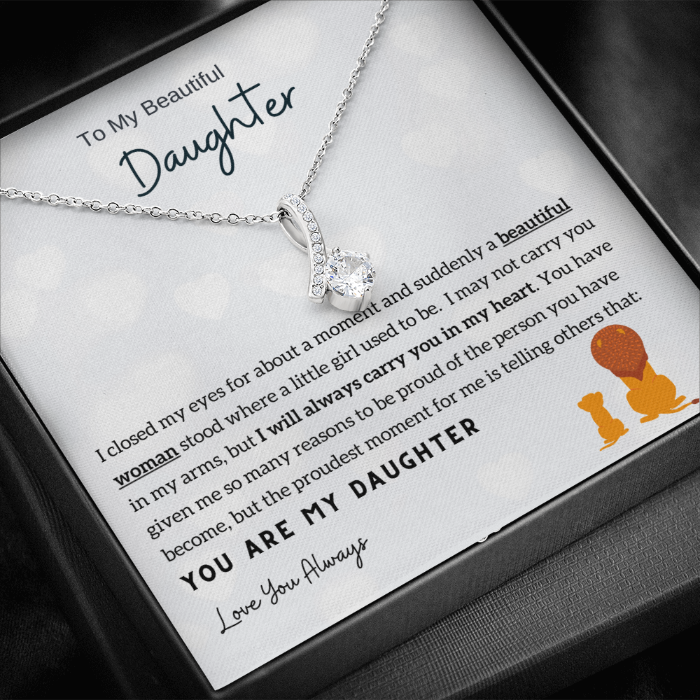 Momavo™ - To My Beautiful Daughter - Alluring Beauty Necklace – Momavo  Jewelry