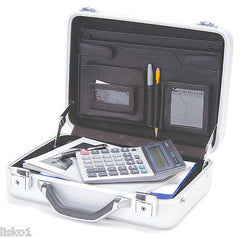 TZ case #AC77S Dual purpose molded aluminum , Pistol-Attache case, 2-key locks