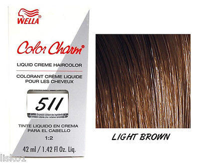 WELLA Color Charm Liquid Creme Haircolor, 511/5N Light Brown 1.42 oz. LMS