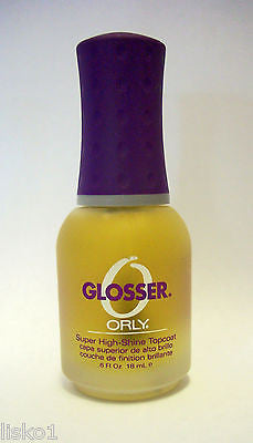 ORLY "GLOSSER" .6oz. Super High Shine Nail Topcoat LMS