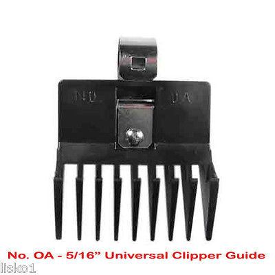 UNIVERSAL CLIPPER COMB Guard_ #0A_ 5/16" , FITS ALL BARBER OSTER, ANDIS