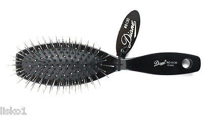 HAIR BRUSH DIANE #8130 WIRE PIN CUSHION WIG BRUSH, 9-ROW OVAL HAIR BRUSH