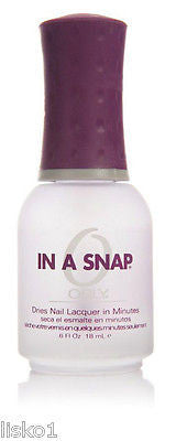 ORLY "IN A SNAP" DRIES NAIL LAQUER IN MINUTES TOP COAT .6 OZ.