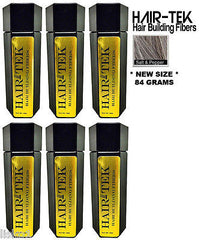 Hair Building Fibers,6_ 84gms_Salt & Pep *NEW SIZE *Hair Loss Concealer