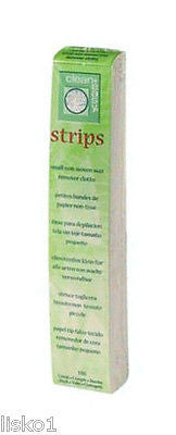 EPILATION STRIPS CLEAN + EASY # 42602 PETITE SMALL NON-WOVEN WAX REMOVER CLOTH STRIPS