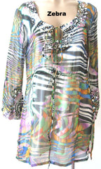 Ellie Mei Women's Handmade Sparkles Maxi Very Soft And Smooth Chiffon Cover-Up KHL-EM2300Yellow