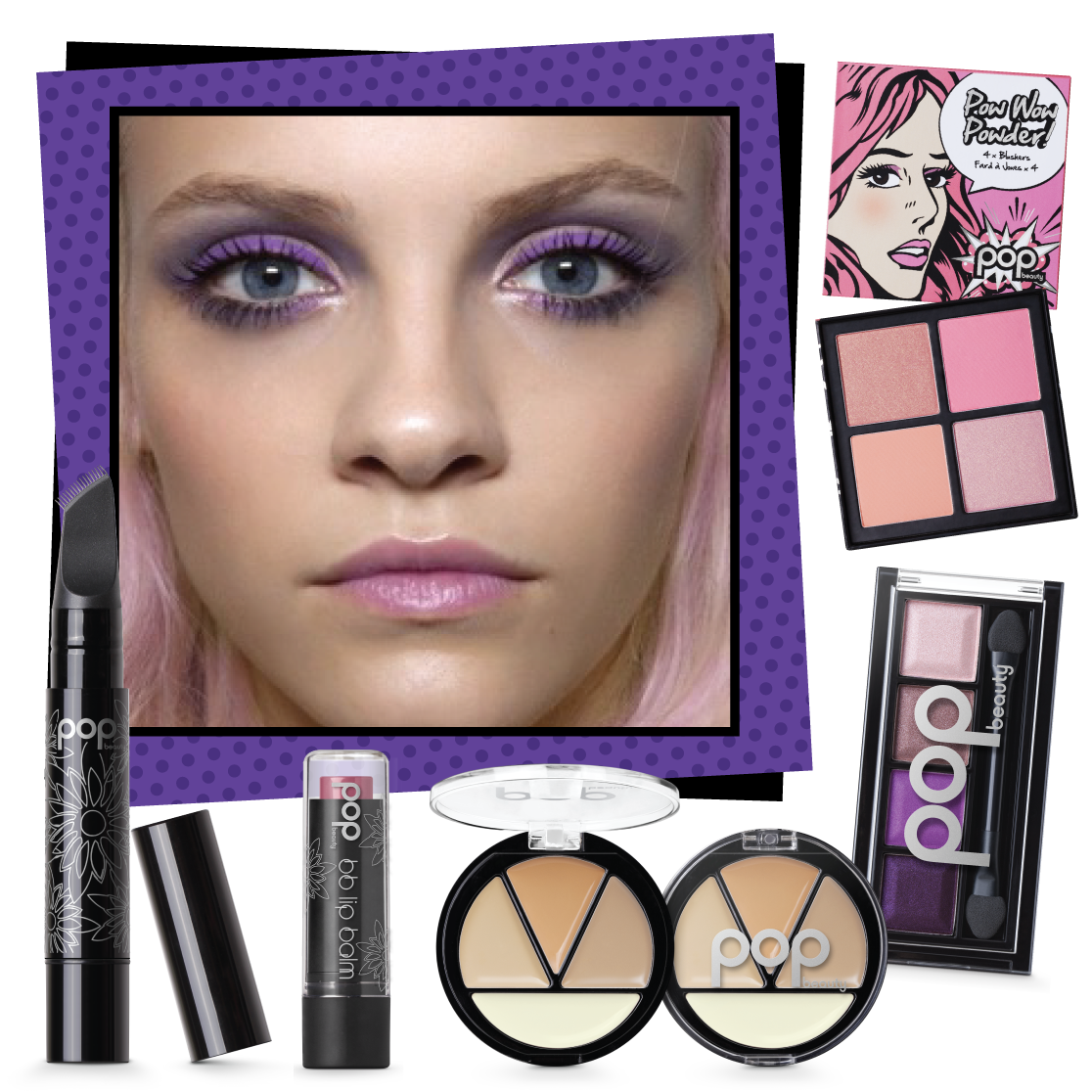 POPBeauty Winter Violet Look