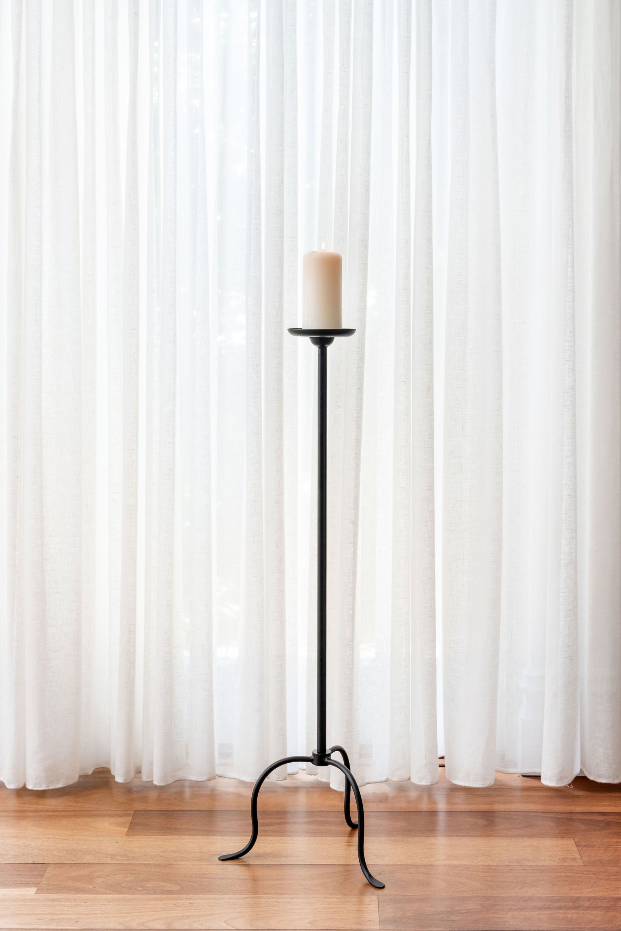 Sienna Floor Standing Iron Candle Holder (Large)