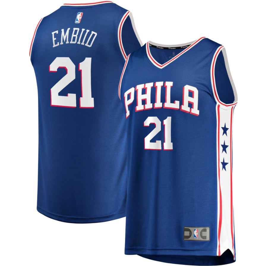 Philadelphia 76ers Royal Blue Youth Jersey