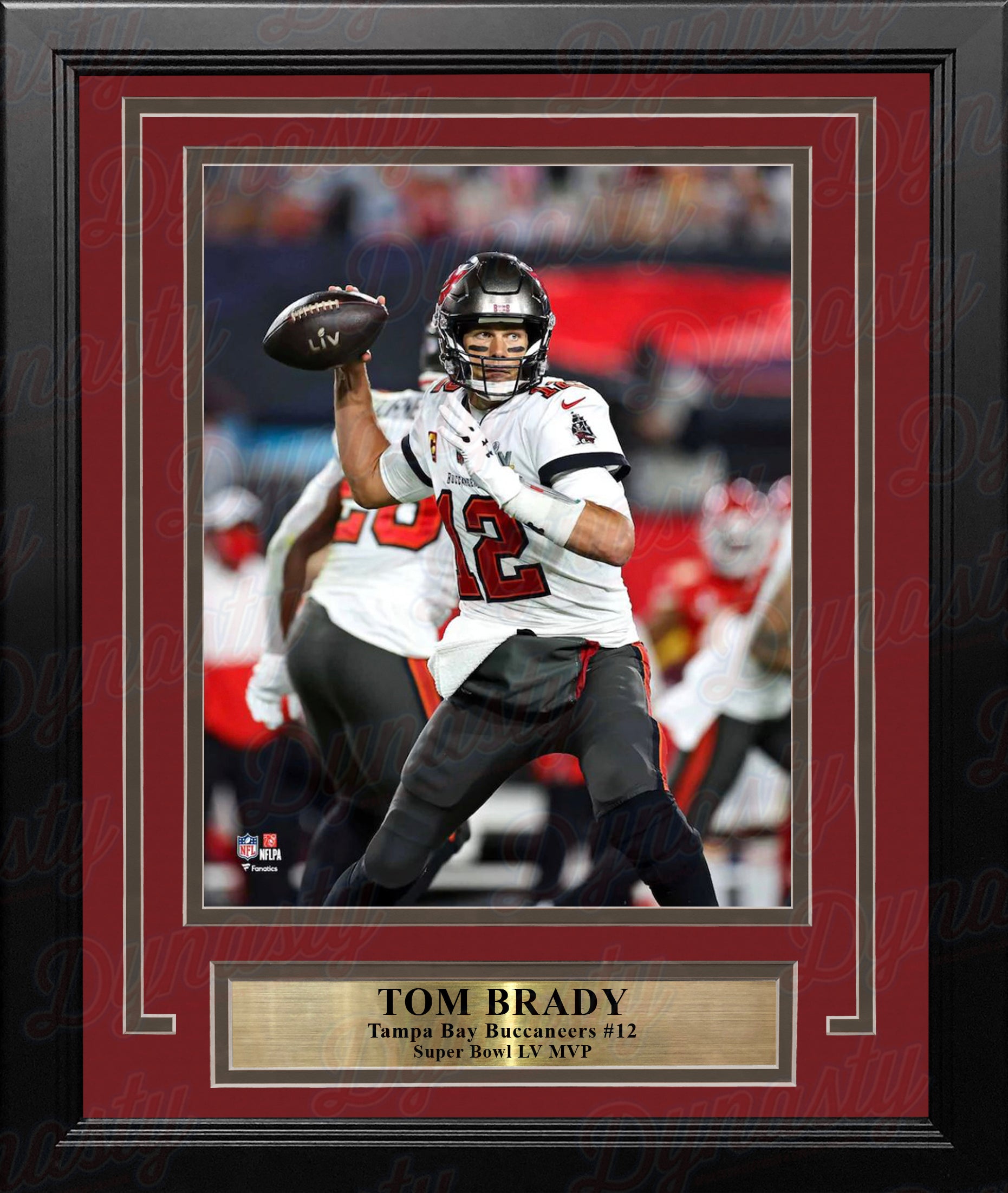 Facsimile Autographed Tom Brady Tampa Bay Red Reprint Laser Auto