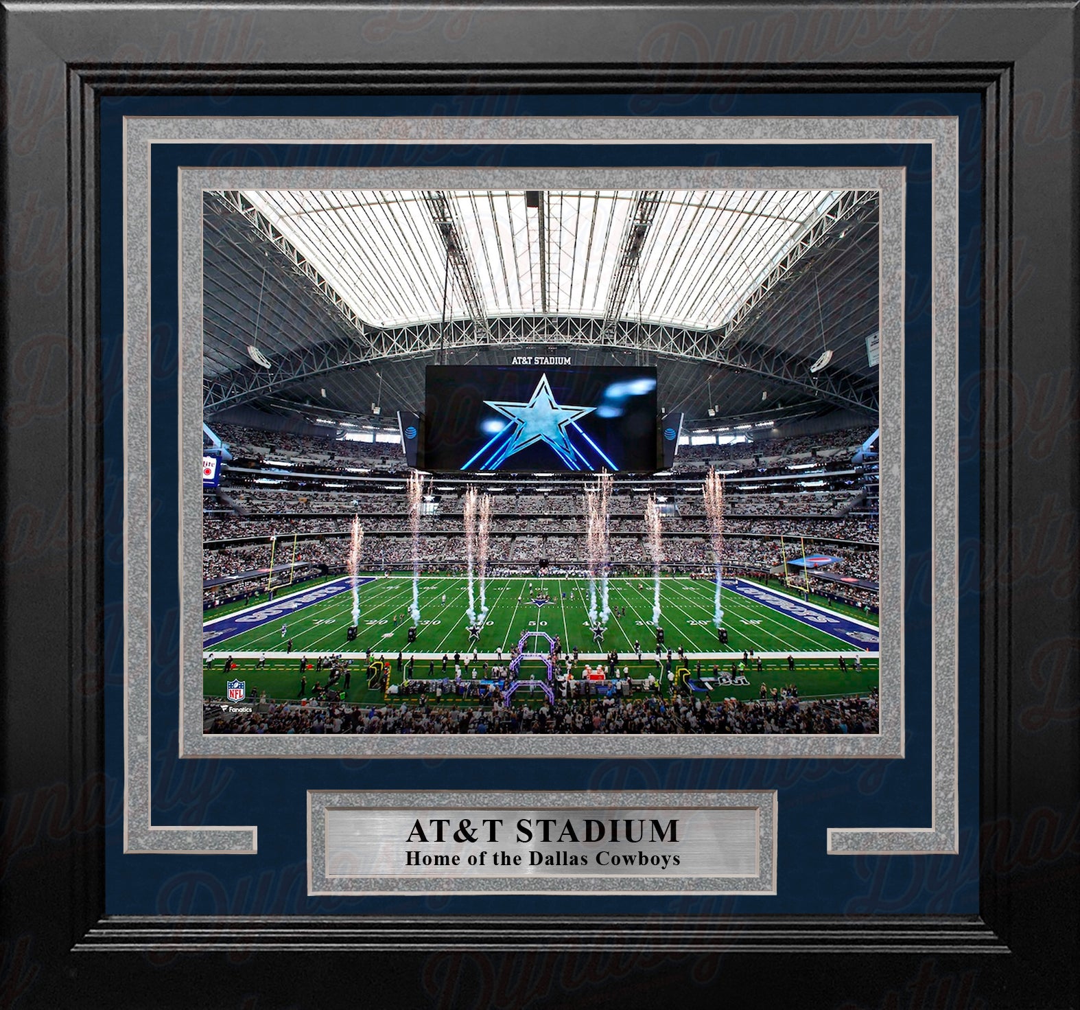 Dallas Cowboys AT&T Stadium Vintage Football Print