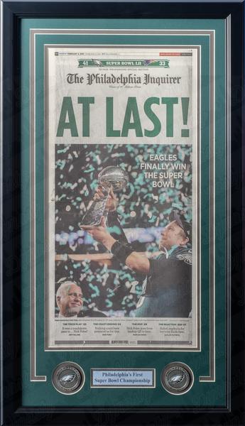 Nick Foles Eagles 18x30 Framed Feb 2, 2018 Star Wars Episode 52 LII Inquirer  Cover