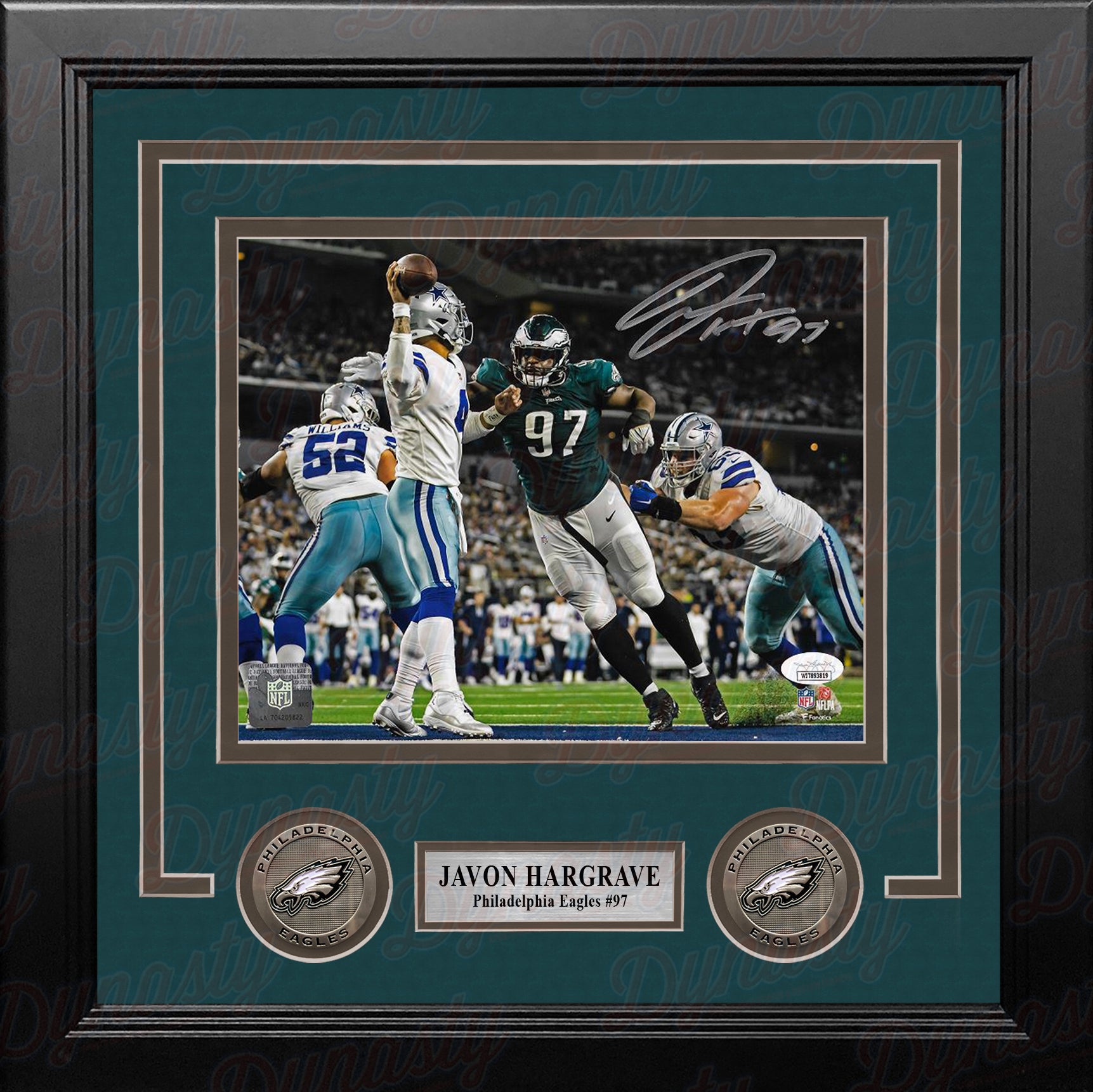 Signed Zach Ertz Photo - 16x20 Browns framed JSA