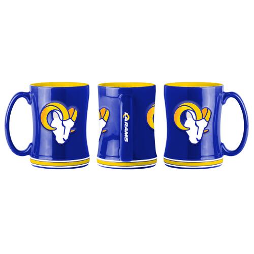 Los Angeles Rams Logo Relief Coffee Mug | Dynasty & Framing