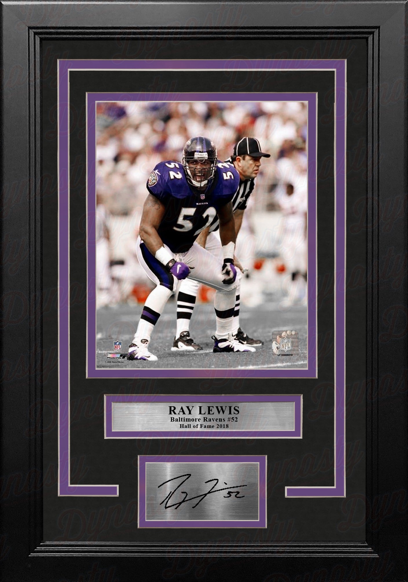 Joe Flacco Signed Baltimore Ravens 35x43 Custom Framed Jersey (JSA COA)