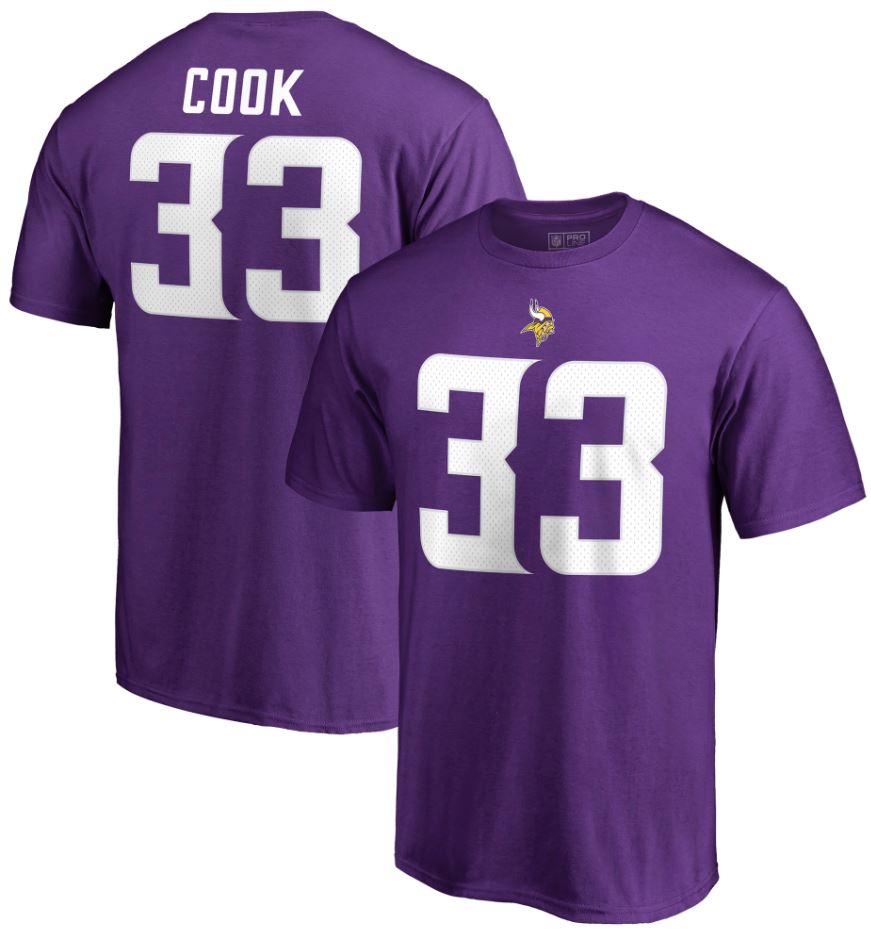 Dick's Sporting Goods NFL Team Apparel Youth Minnesota Vikings Dalvin Cook  #85 Purple Player T-Shirt