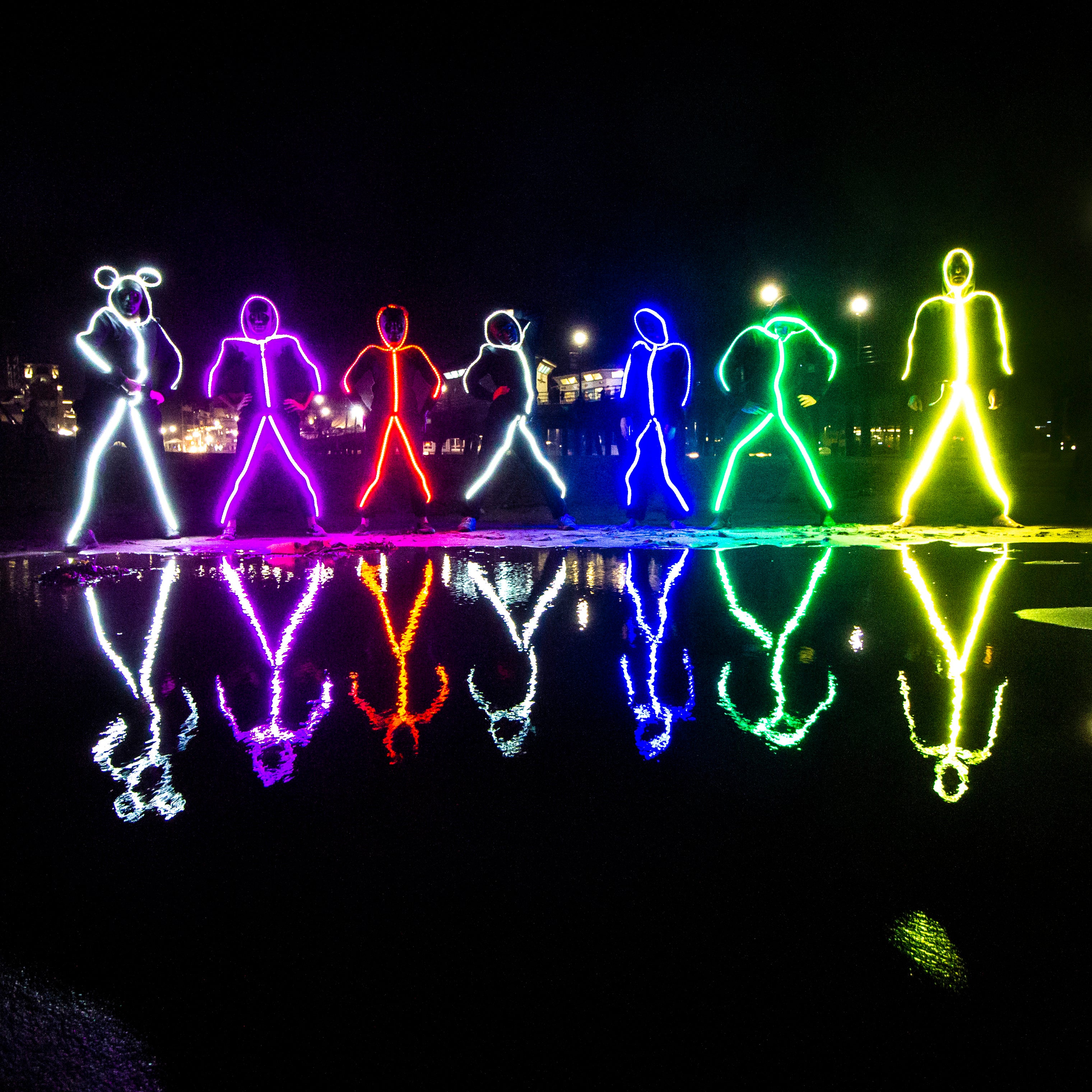 sacerdote Mente Elaborar Adult LED stickman costume by Glowy Zoey