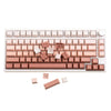 Gamakay 123 Keys Pink Gradient Keycaps Set, OEM Profile Side Hot-Stamping PBT Keycap Set Suitable for 61/68/75/80/84/87/98/104/108 Layout Mechanical Gaming Keyboard (Pink Gradient Theme)