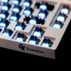 The RGB light effect of the Gamakay Mercury linear switches'