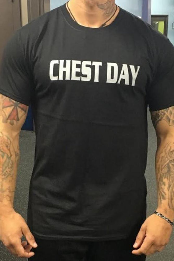 chest day men"s workout triblend shirt - the sox box