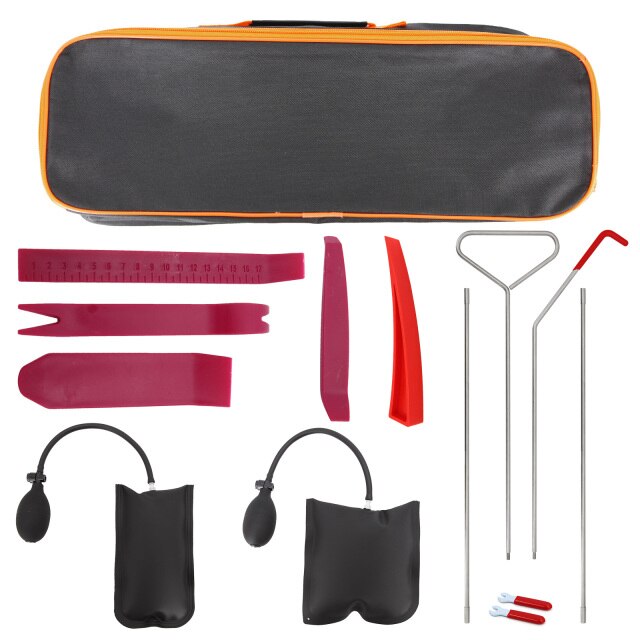 Emergency Car Kit Multifunctional Tool Set with Air Wedge Pump Long Reach Grabber Essential Tool Kit for Car Truck Vehicle MAIMEIMI 20PCS Professional Car Tool Kit Auto Trim Removal Tool Set 