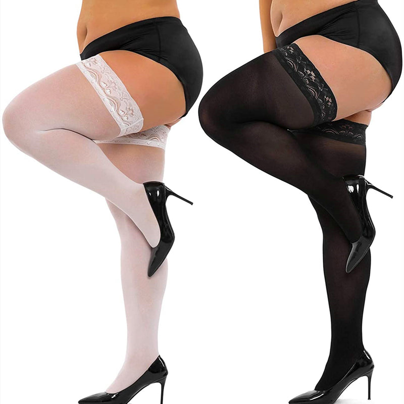 Big Plus Size Sexy Thigh High Women Stockings Lace Exotic Sexy for picture picture
