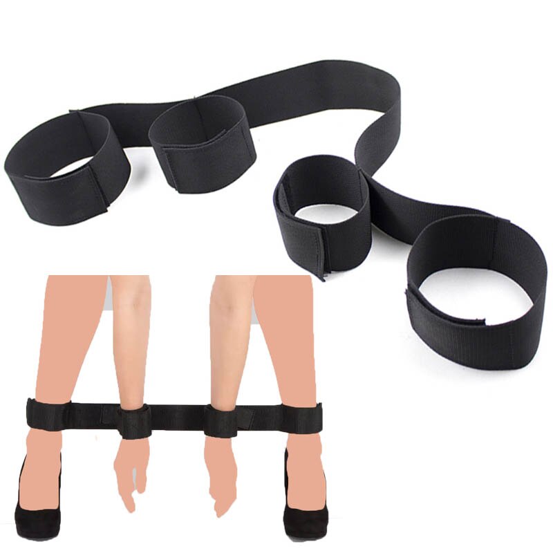 Adult Nylon Wrist Ankle Bondage Handcuffs Straps BDSM Toy - ZhenDuo Sex Shop