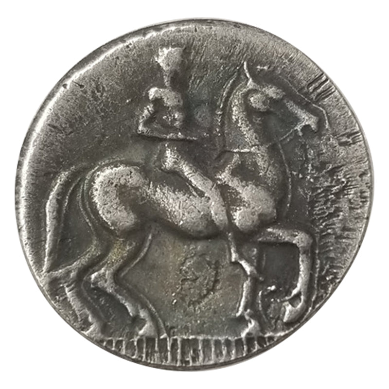 ancient greek coin with horse