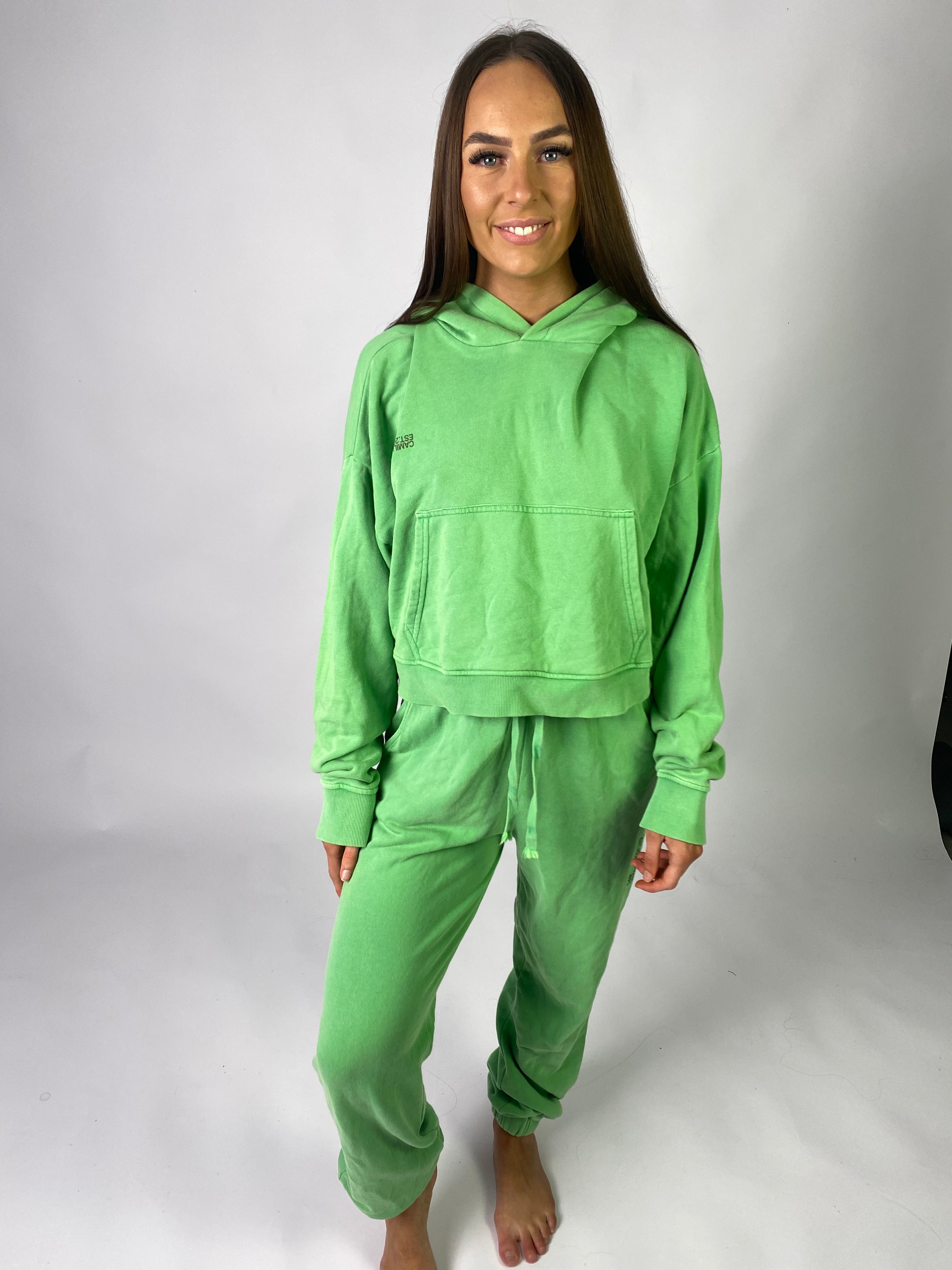 camilla and marc jordan logo hoodie green