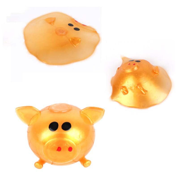 Cute Pig Anti Stress Splat Water Ball Jello Decompression Funny Toy For Children 
