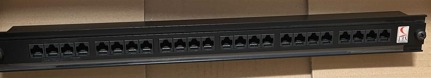 Enhanced Net 24 Port Ethernet Port Network Patch Panel 1U Rack Mount