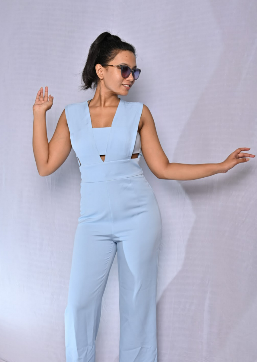 jumpsuit sky blue