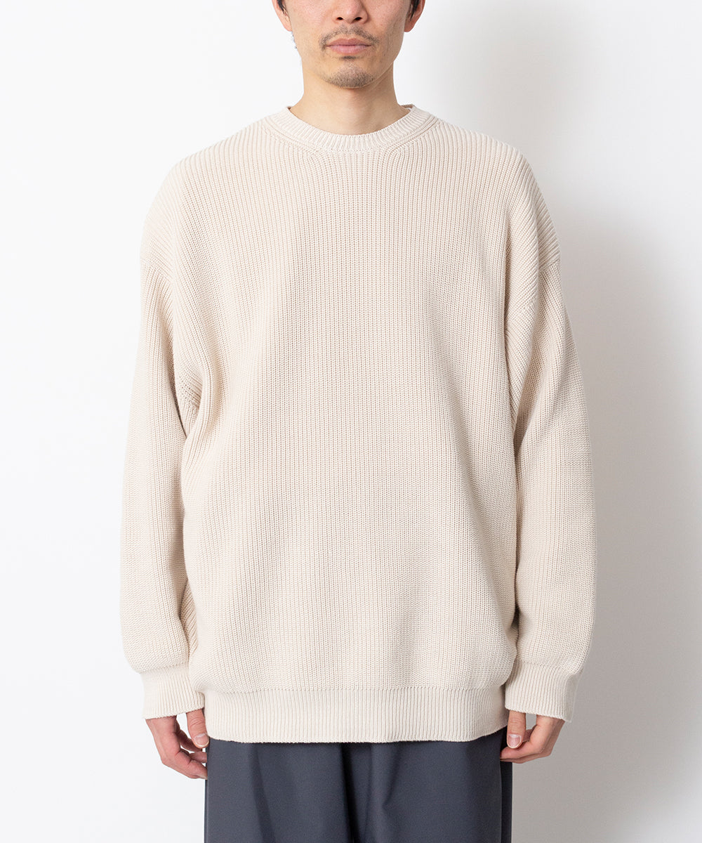 Graphpaper（グラフペーパー）SUVIN LOOSE RIB CREW NECK KNIT