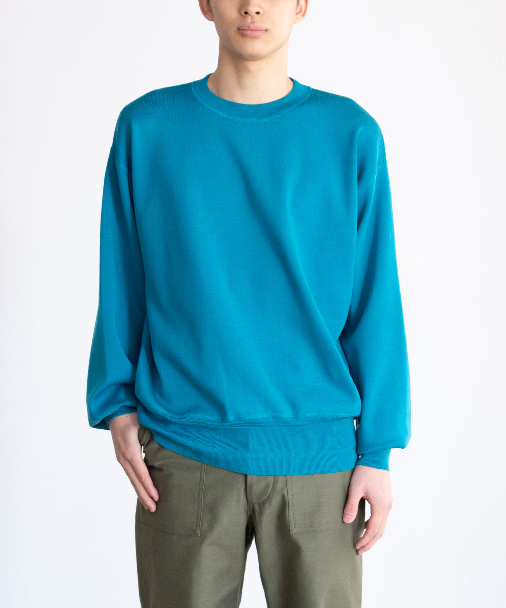 最大85％オフ！ 新品未使用 HYKE CREW NECK SWEATER ネイビー mba.today