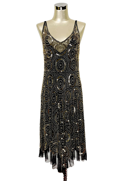 gold and black gatsby dress