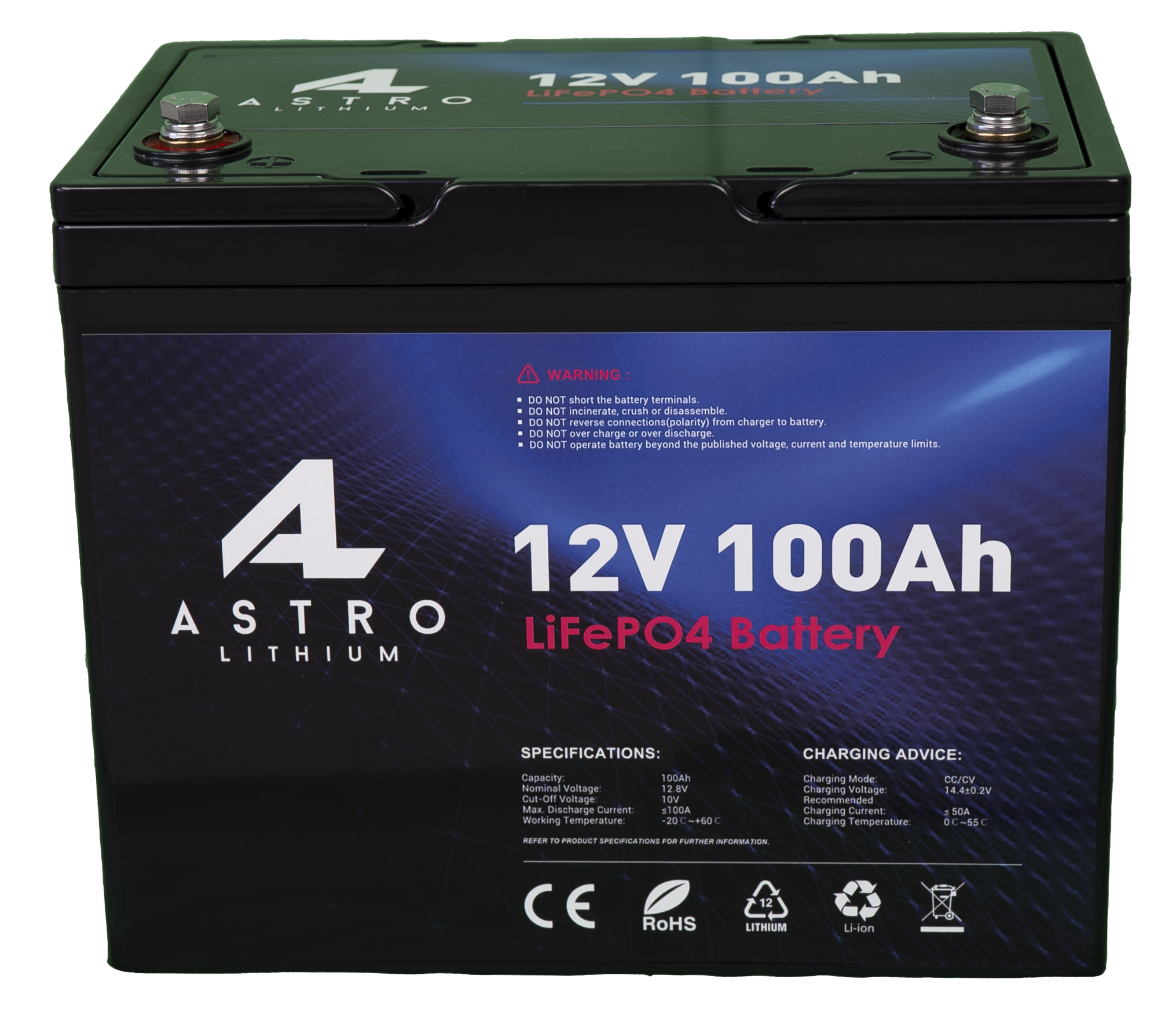 Tweede leerjaar Ontwarren Vuilnisbak Astro Lithium: Shop 12v 100Ah Lithium Battery