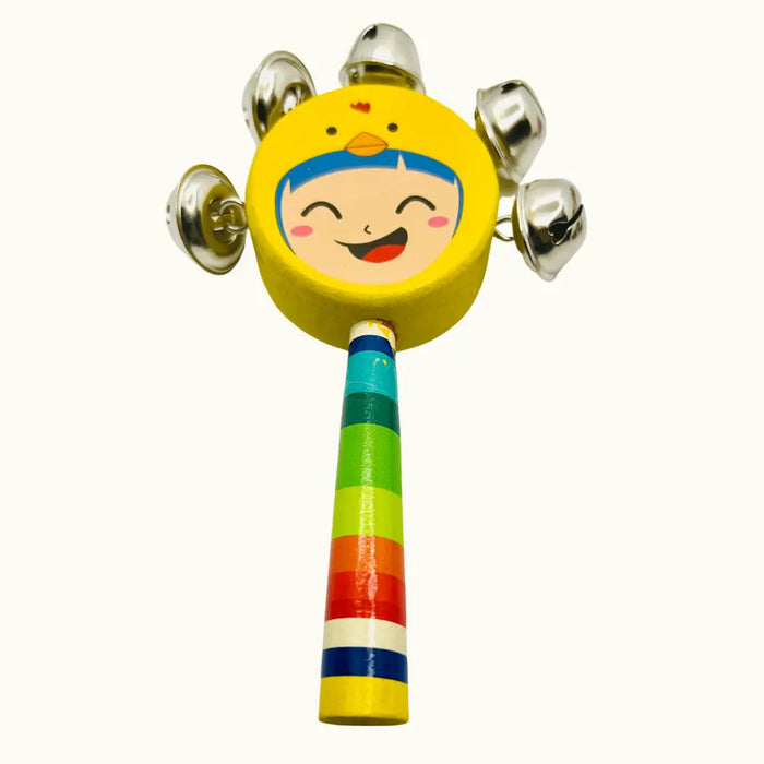 Wooden smiley rattle - Dudus Online