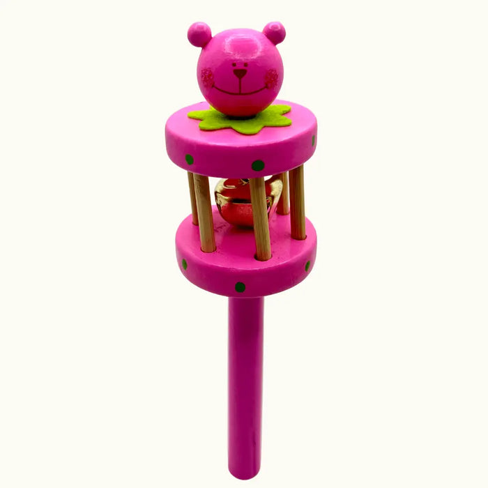 Wooden character rattle - Dudus Online