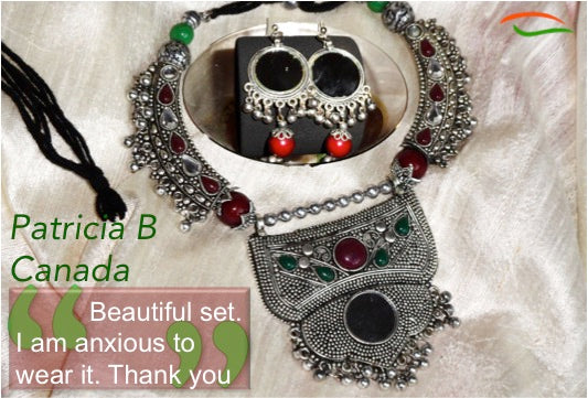necklace and ear ring set from india artikrti customer review