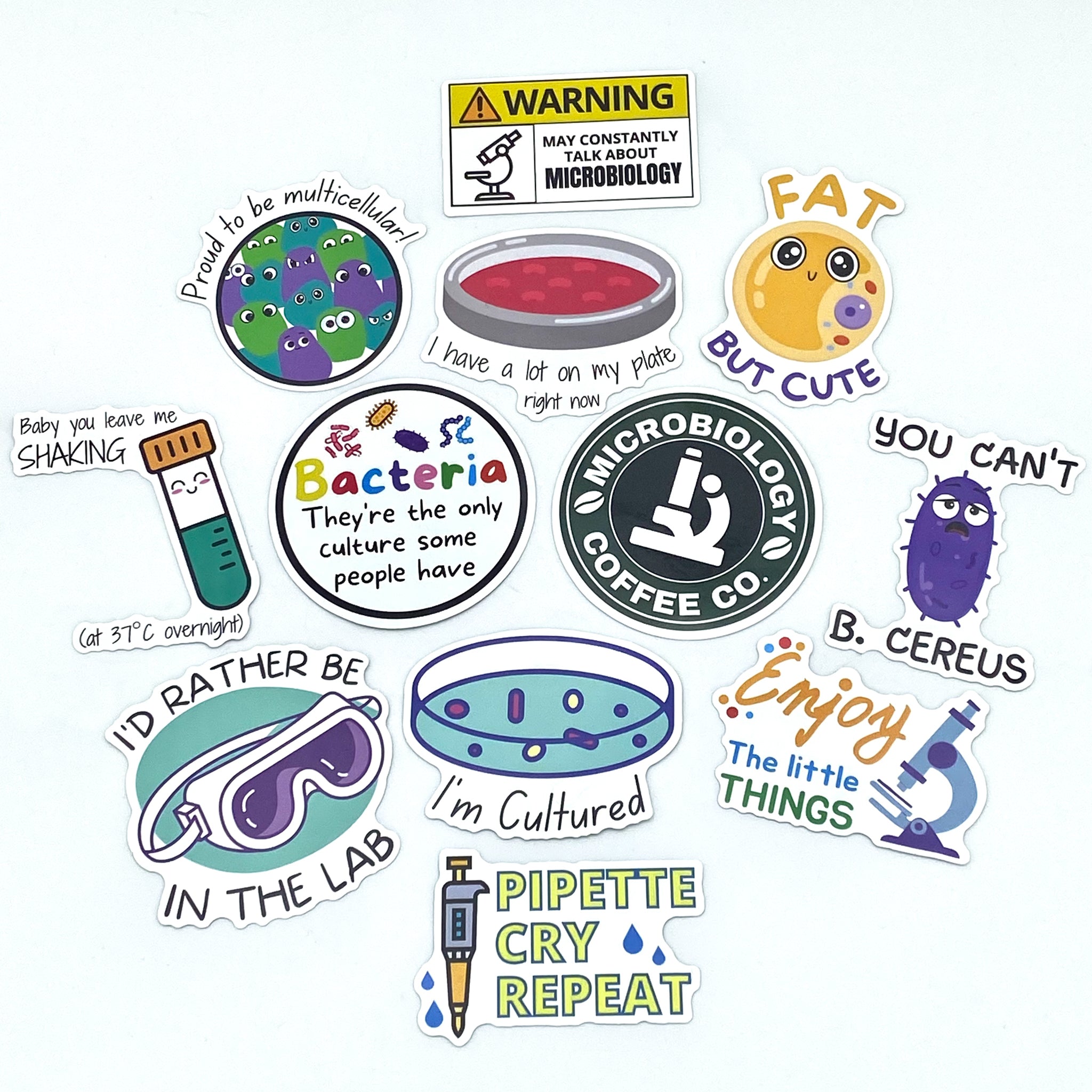 microbiology stickers