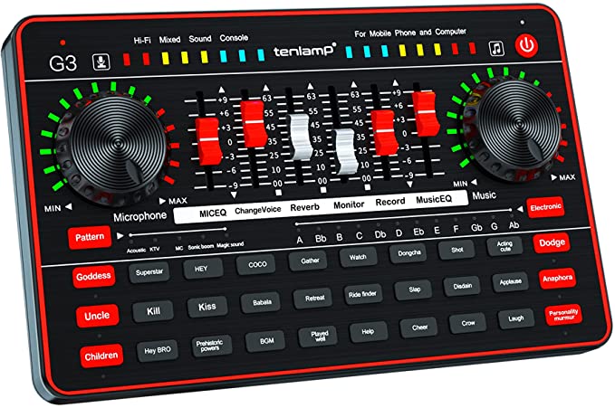 Audio Interface with Audio Mixer & Sound tenlamp G3 Audio Consol – tenlamp store