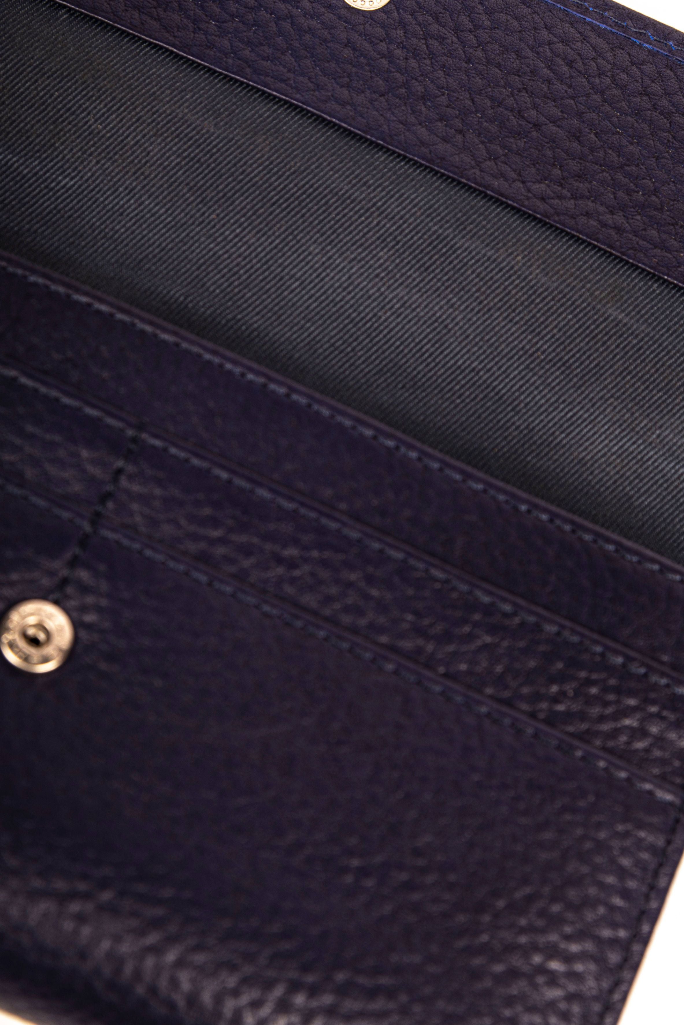 Leather Ladies Wallet - Tri-fold | Cherry