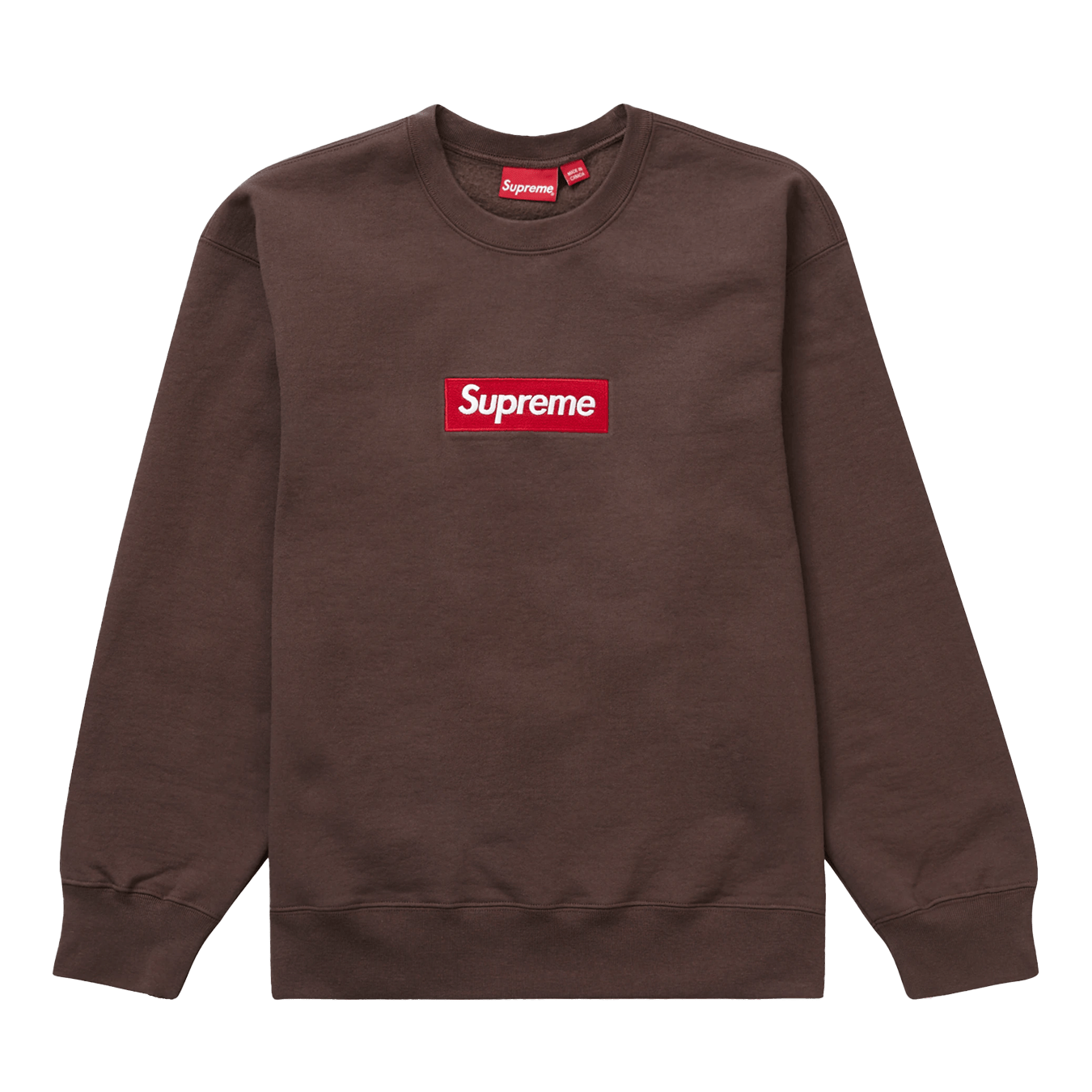 メール便指定可能 新品 XL brown Supreme Box Logo Crewneck - スウェット